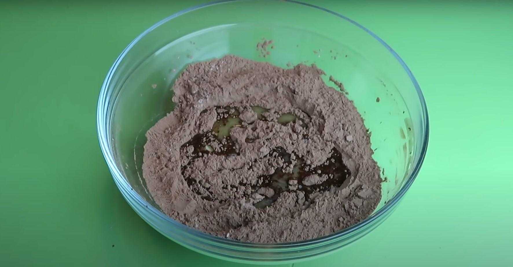 Торт в микроволновке с какао