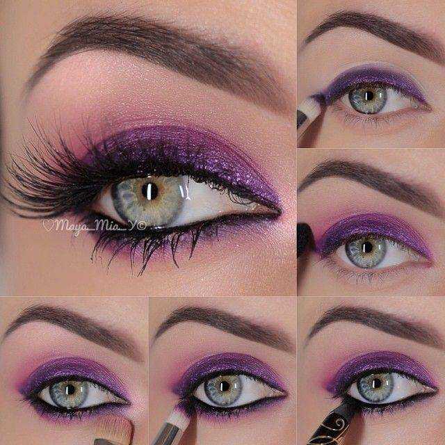 Фиолетовый макияж - 110 фото примеров мейкапа с использованием фиолетового