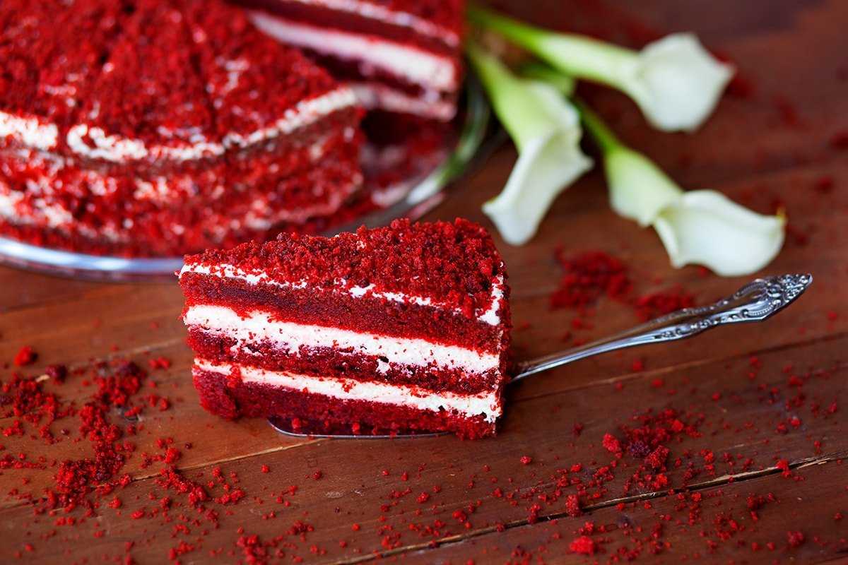 Торт красный бархат: классический рецепт с фото пошагово