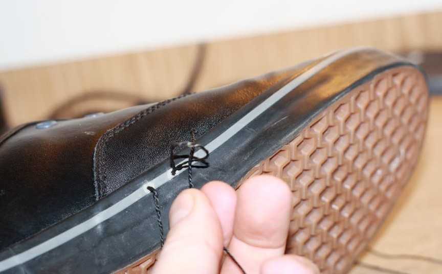 Как прошивать обувь крючком