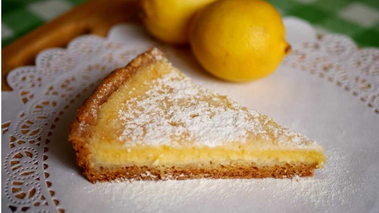 Лимонный пирог рецепт из песочного теста с фото 🍓