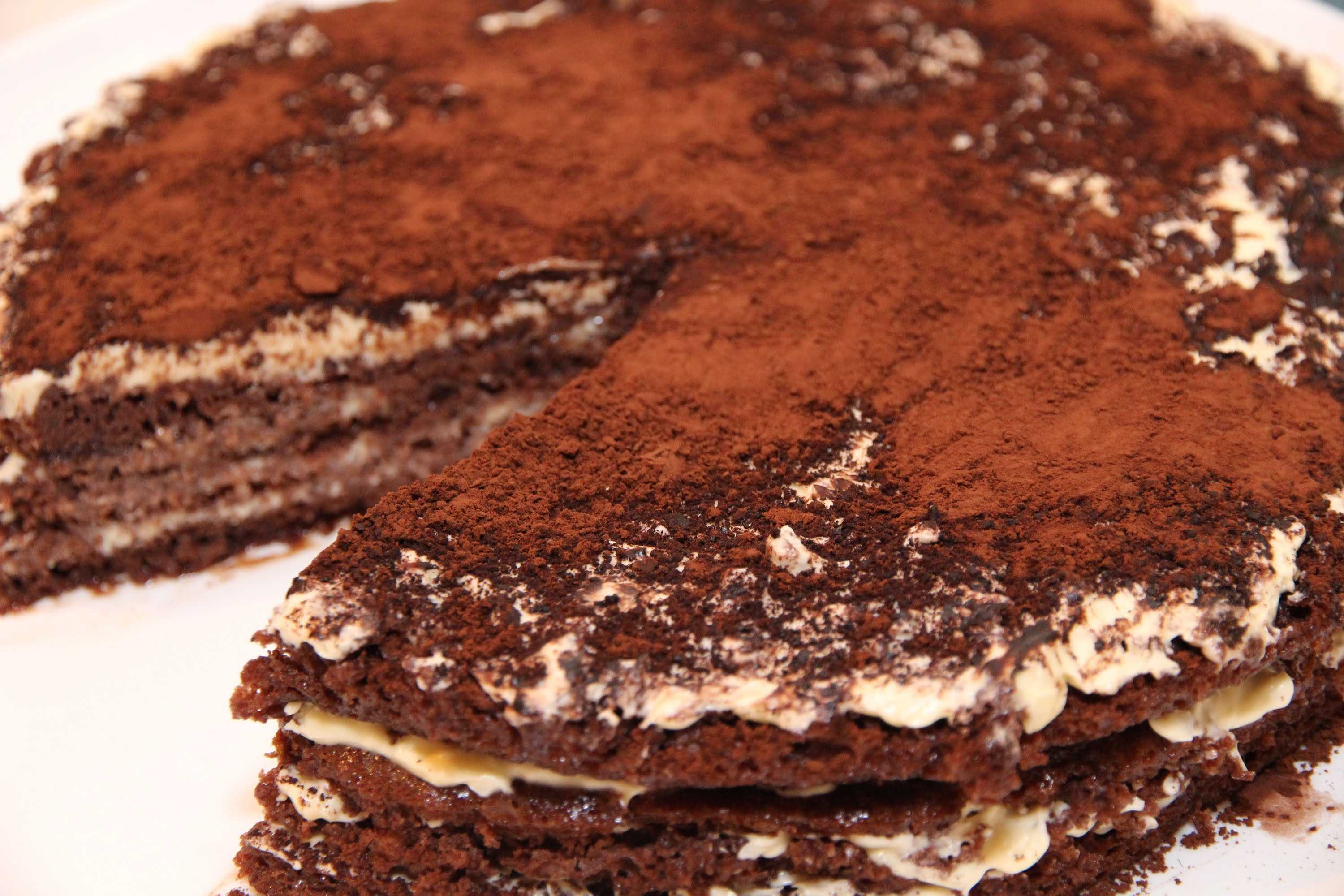 Торт черный принц на кефире — классический рецепт с фото