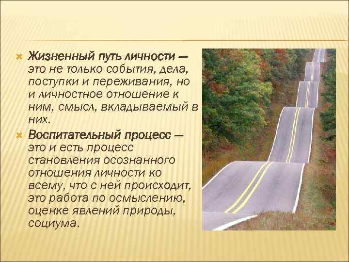 Понятие субъективной картины жизненного пути