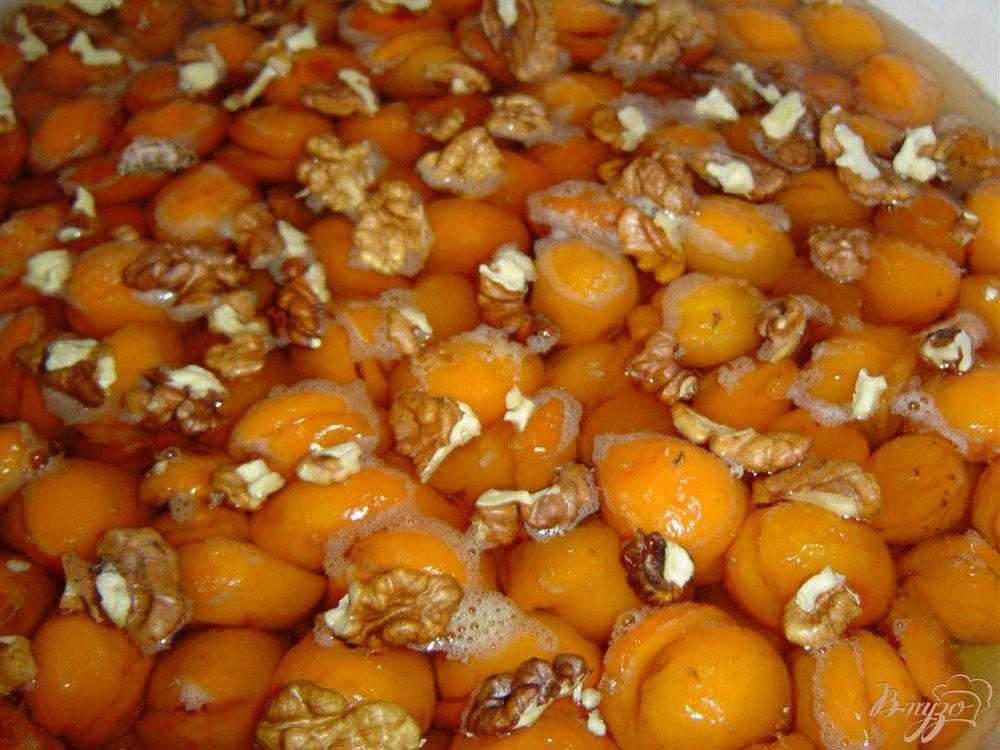 Варенье из абрикосов без косточек королевский рецепт с грецкими орехами