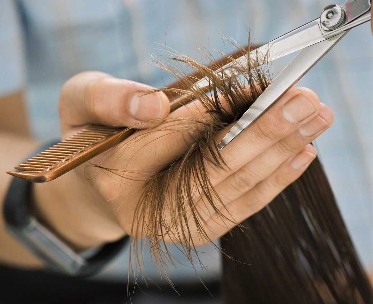 Как пригладить кончики волос