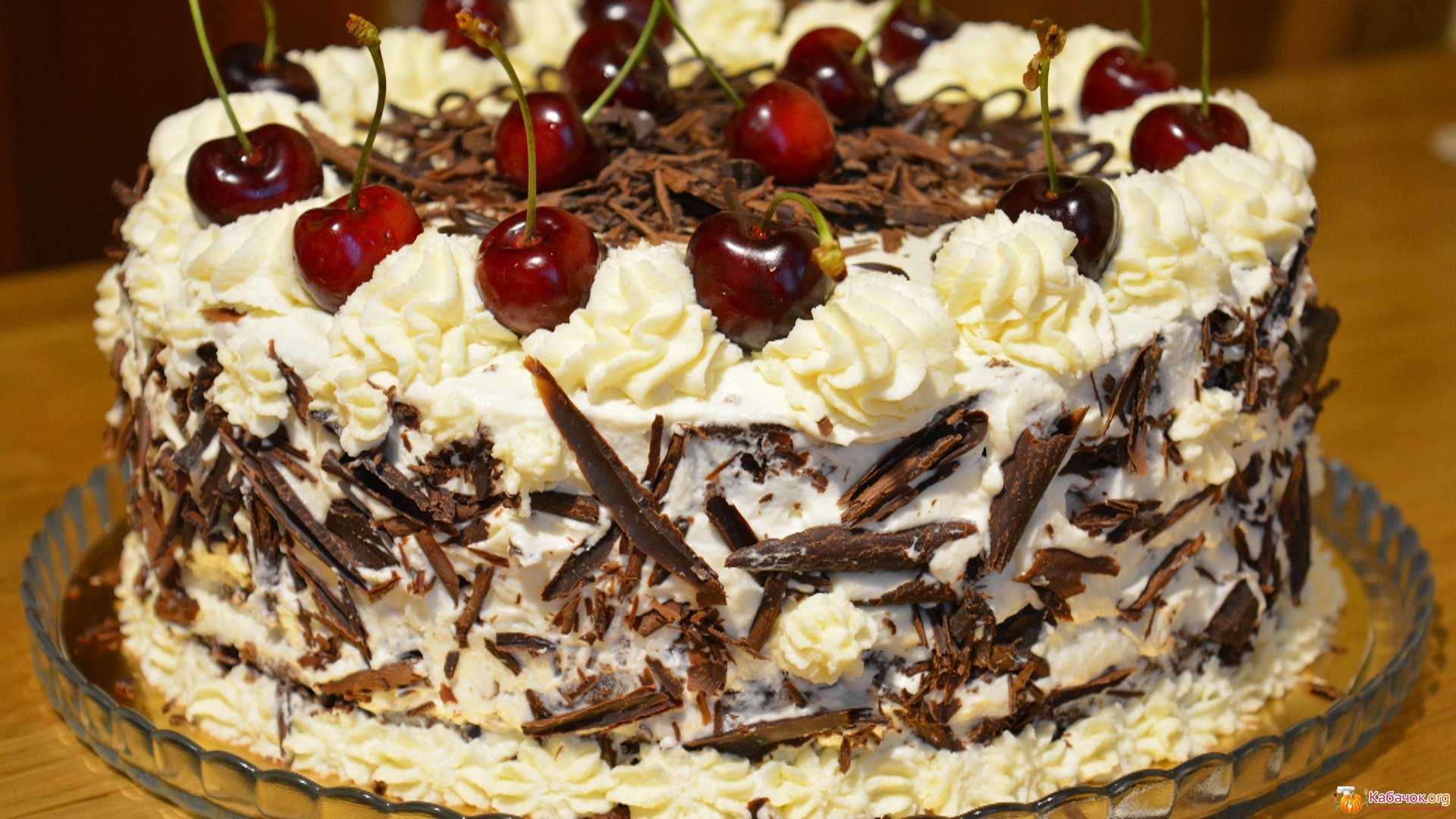Шоколадный торт клубника со сливками пошаговый рецепт