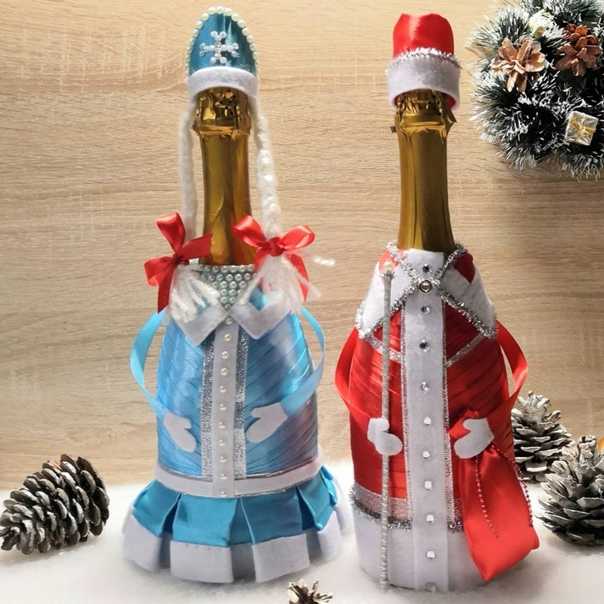Как украсить бутылку шампанского на новый год, свадьбу, день рождения, юбилей своими руками? оформление шампанского к празднику своими руками