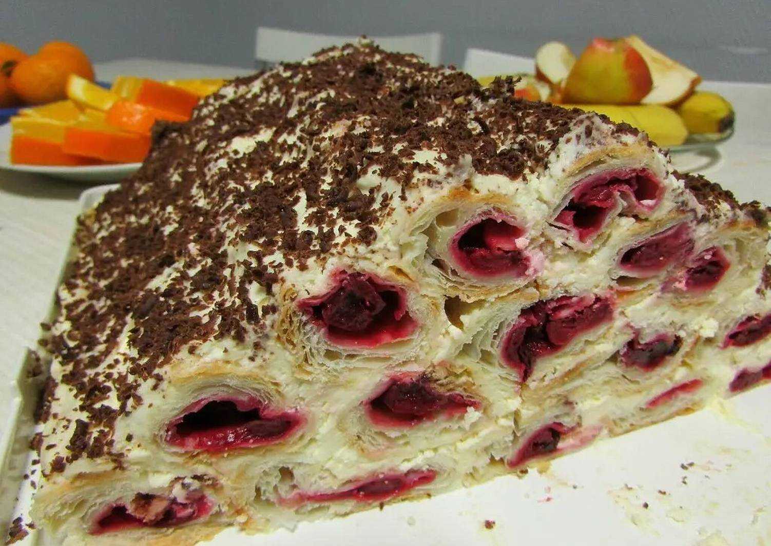 Оригинальный десерт или как приготовить торт монастырская изба с вишней без косточек