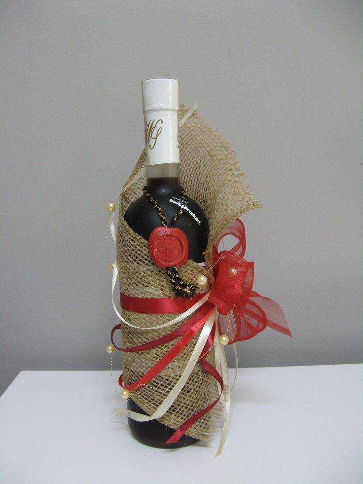 Упаковка бутылки для мужчины. восхитительные идеи как красиво упаковать бутылку. подарок, который запомнится!