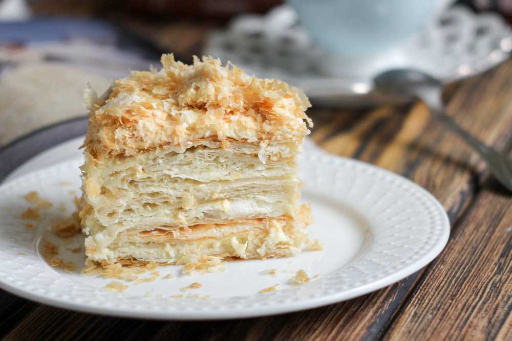 Домашний торт наполеон с заварным кремом: самые вкусные рецепты