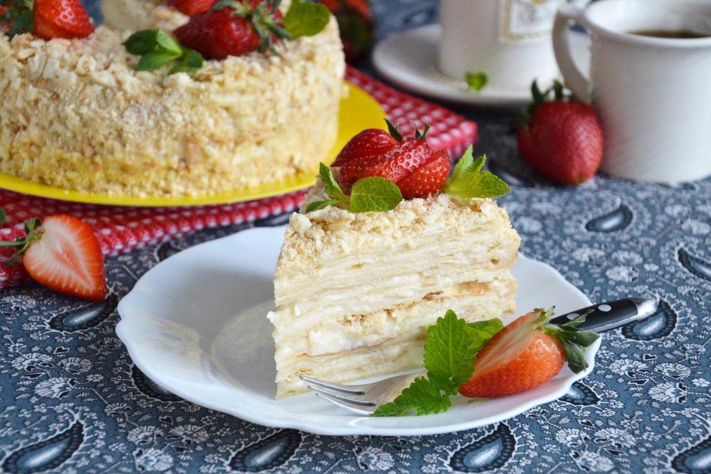 Классический торт «наполеон» — пошаговый рецепт с фото