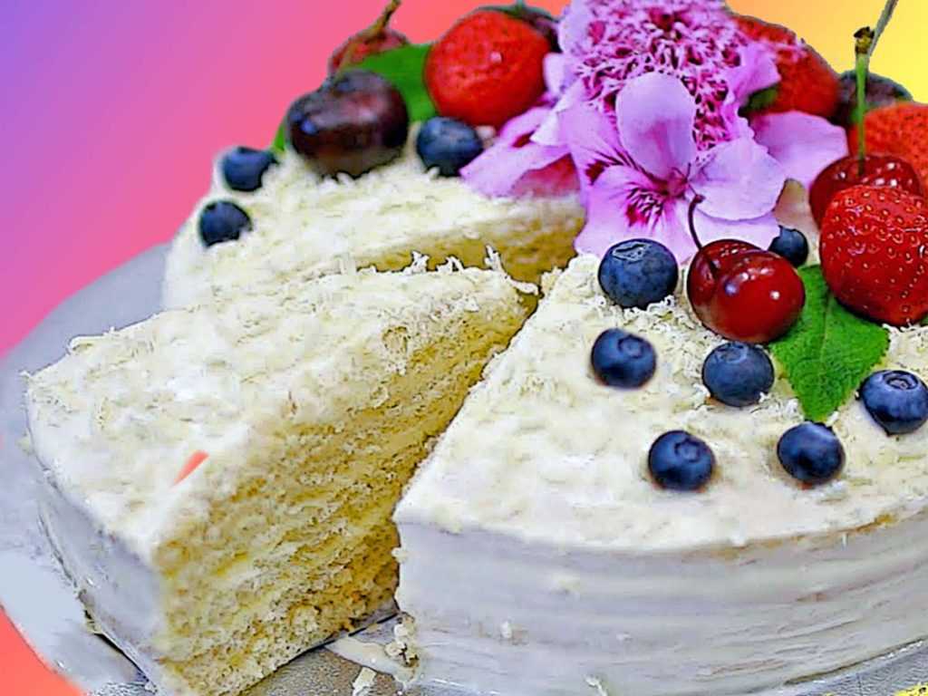Пошаговый рецепт торта молочная девочка с фото