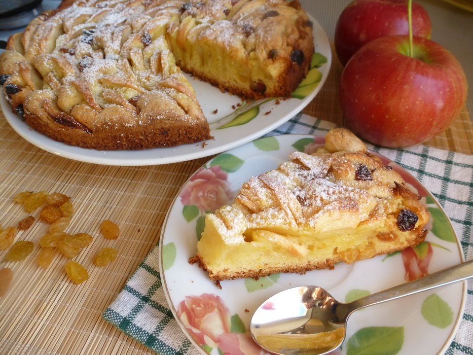 Рецепт: деревенский яблочный пирог родом из италии!