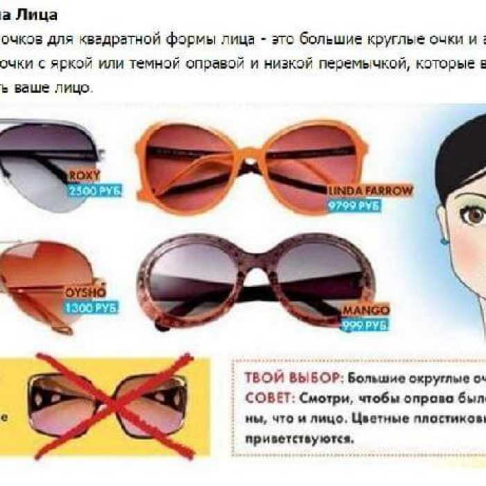 Как выбрать солнцезащитные очки правильно по форме, типу защиты