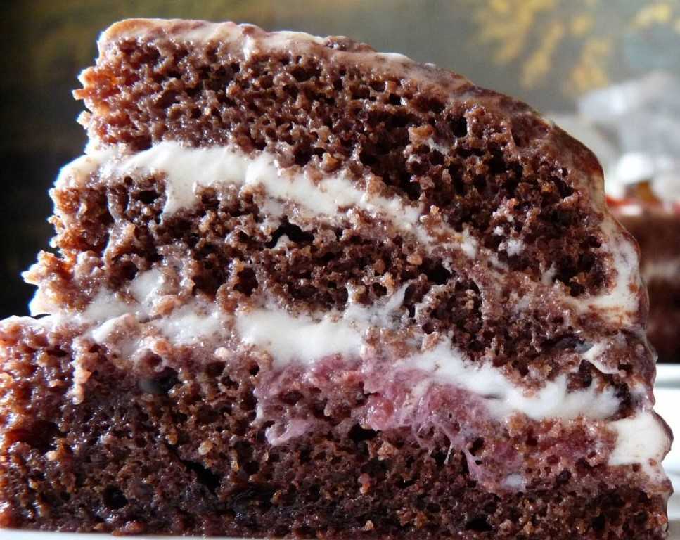 Вишневый торт с кремом из сметаны – варианты выпечки — все про торты: рецепты, описание, история