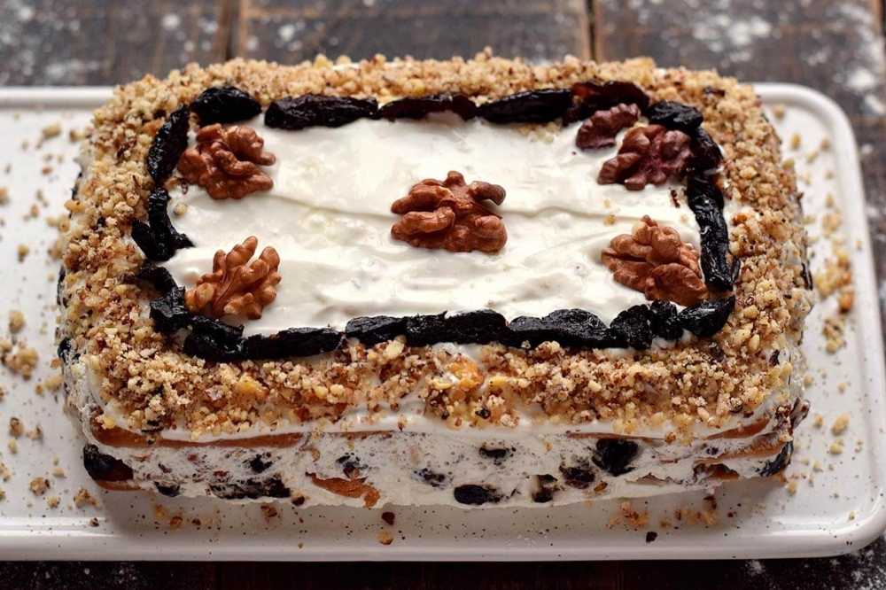 Торт безе с черносливом рецепт с фото пошагово в домашних условиях