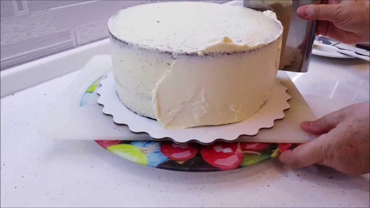 Как выровнять торт кремом ганаш | все очень просто