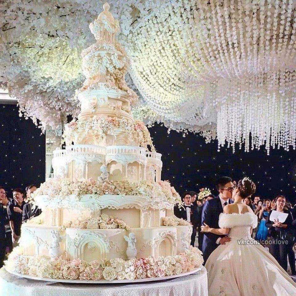 Самые дорогие свадебные торты в мире: фото роскошных десертов звезд, короле...