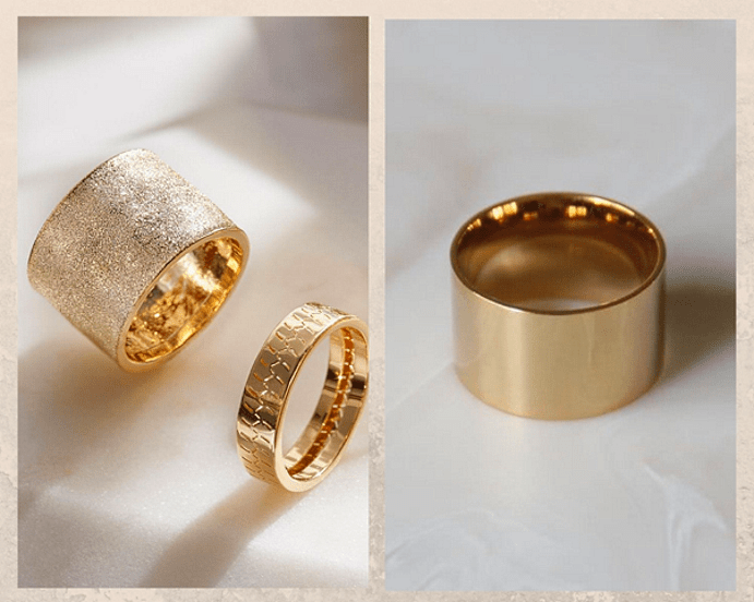 Обручальные кольца из комбинированного золота? в тренде [2022] – фото моделей