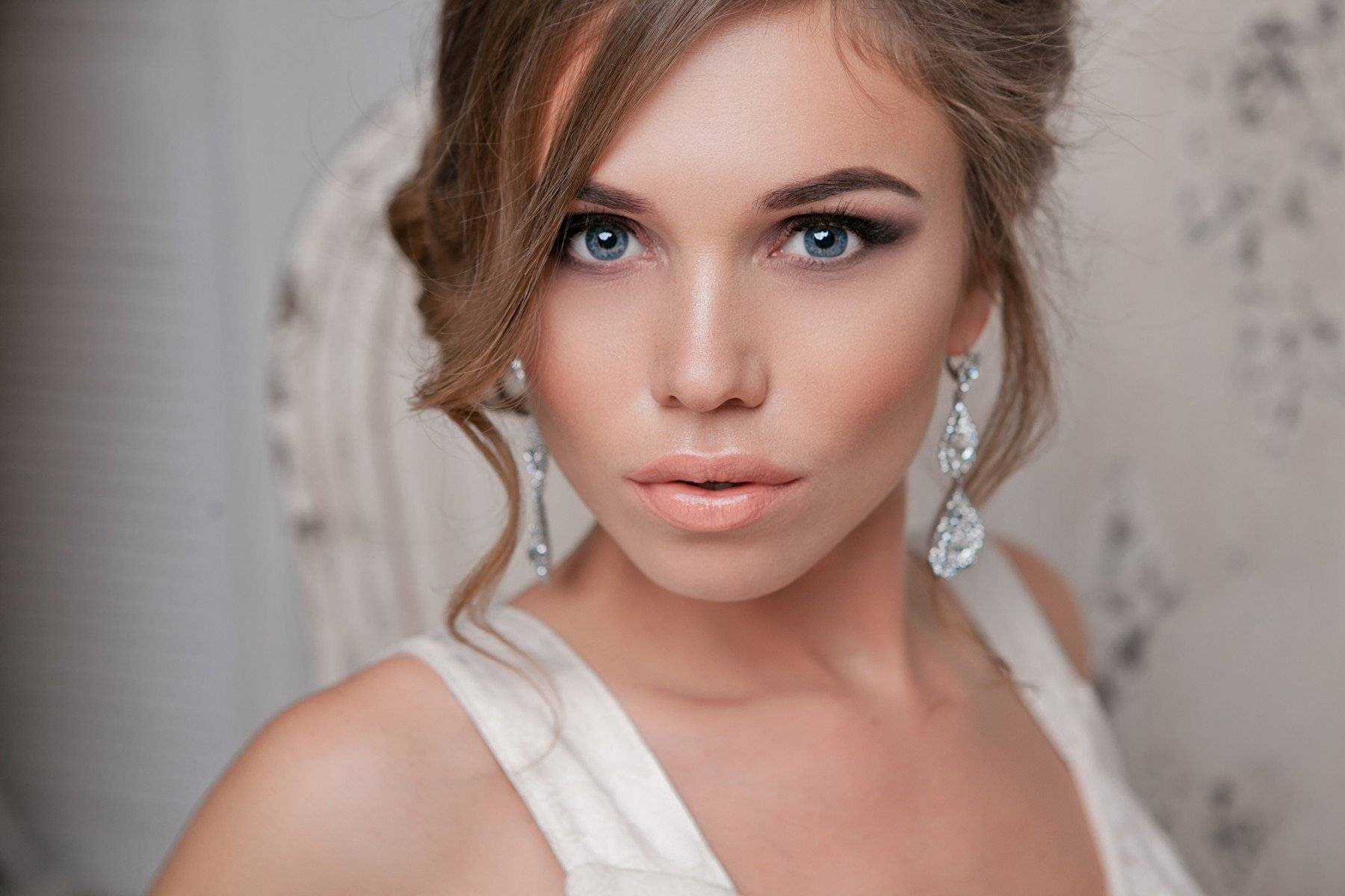 Свадебный макияж для голубых и серых глаз - свадебный портал wewed.ru
