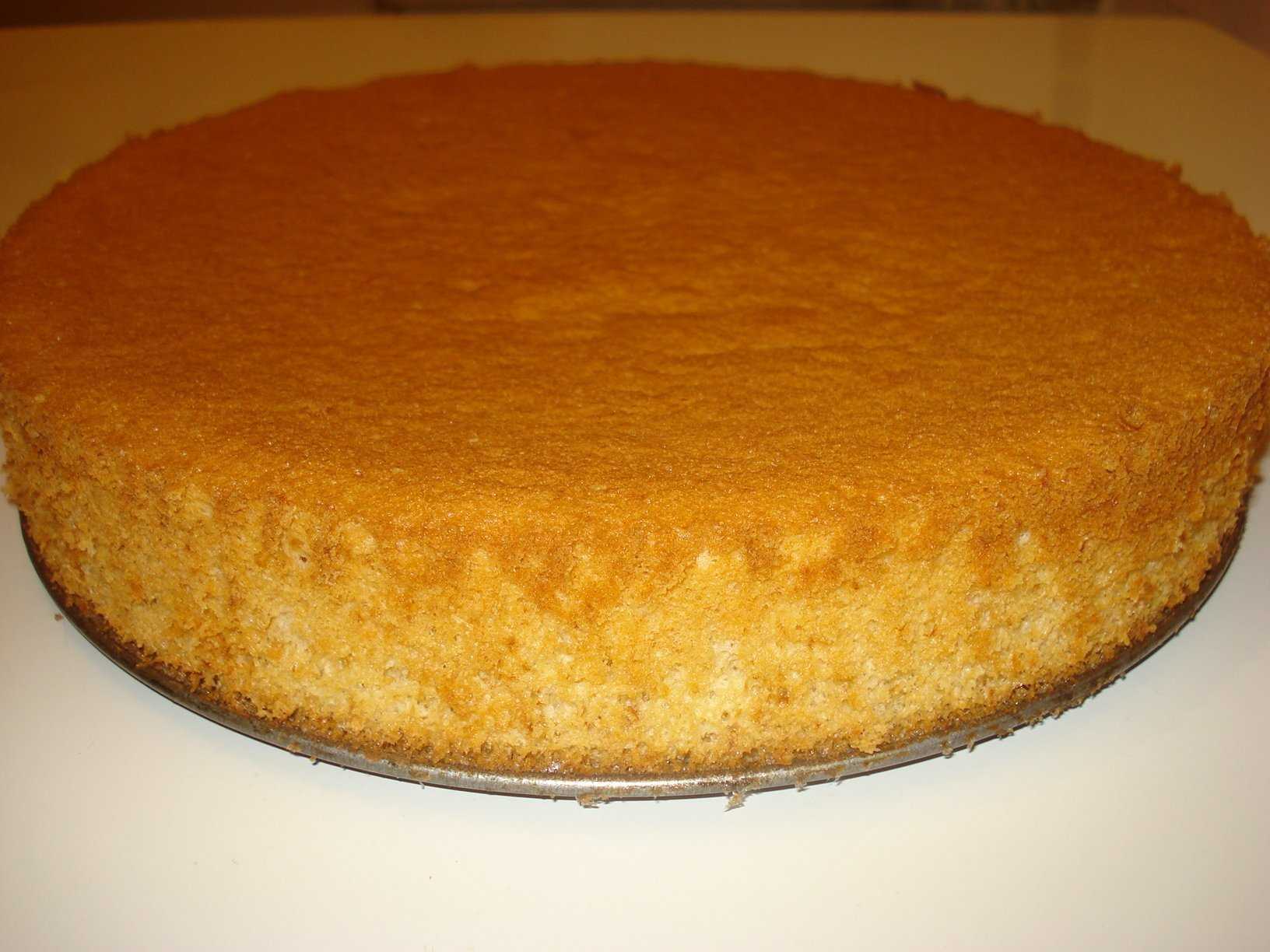 Бисквит для торта - пышный и простой