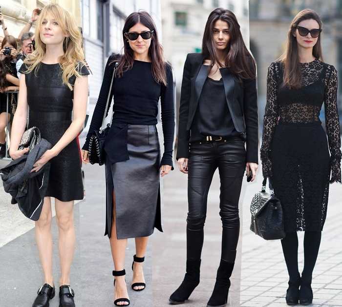 Стиль одежды черное