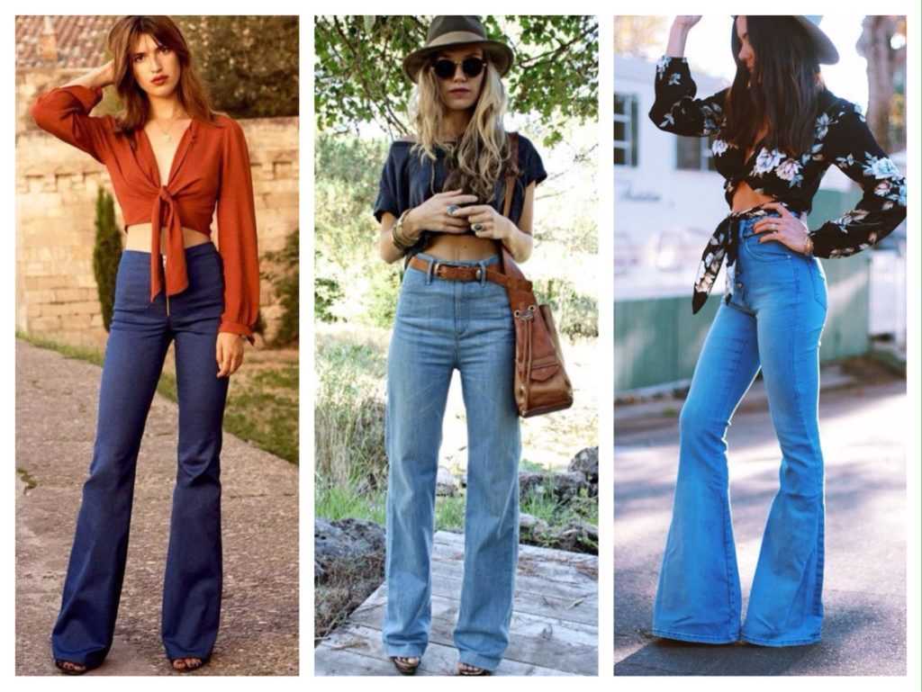 Женские джинсы 70х годов