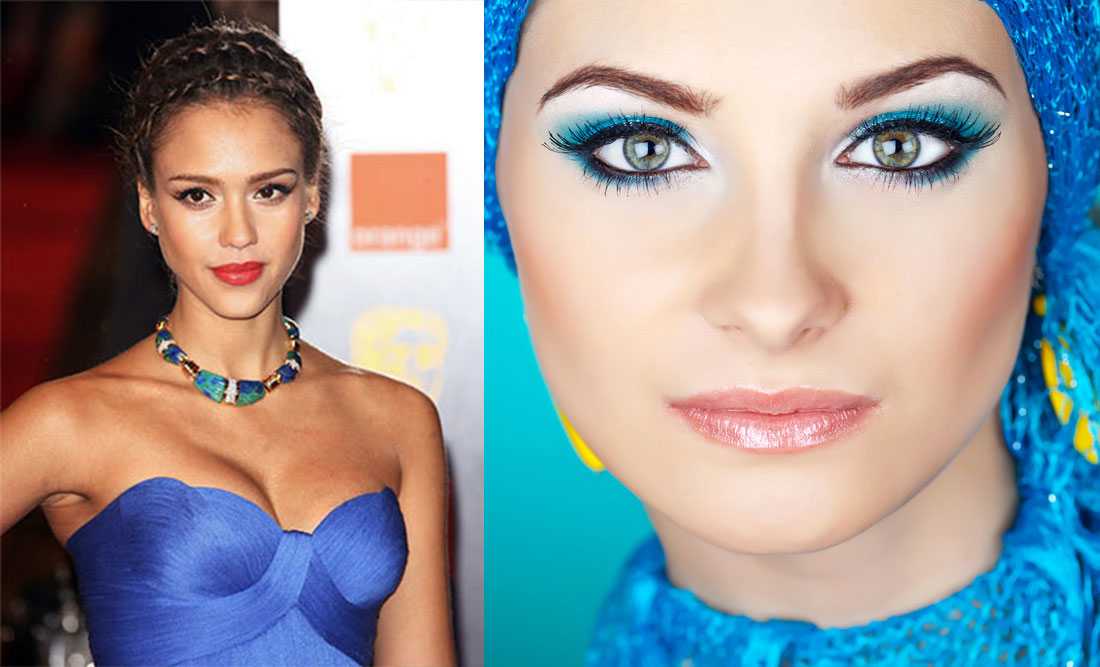 Синий макияж — стильные и яркие идеи применения синего цвета в макияже. способы нанесения синего макияжа (140 фото)