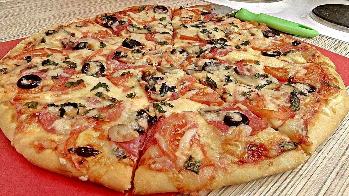 Тесто для пиццы дрожжевое очень вкусное: рецепты с фото как в пиццерии (пошагово)