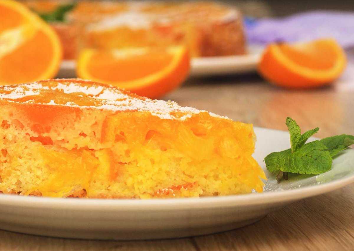 Пирог с апельсинами: простой рецепт с фото