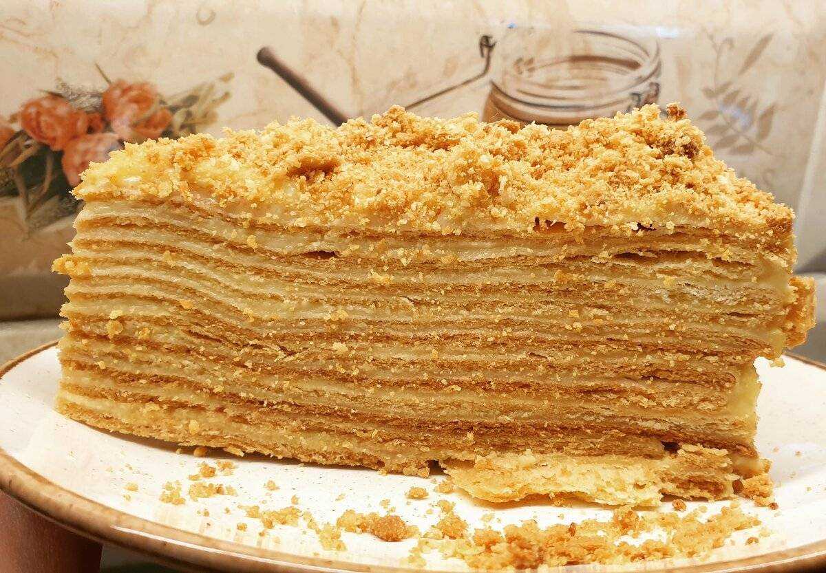 Домашний торт наполеон с заварным кремом: самые вкусные рецепты